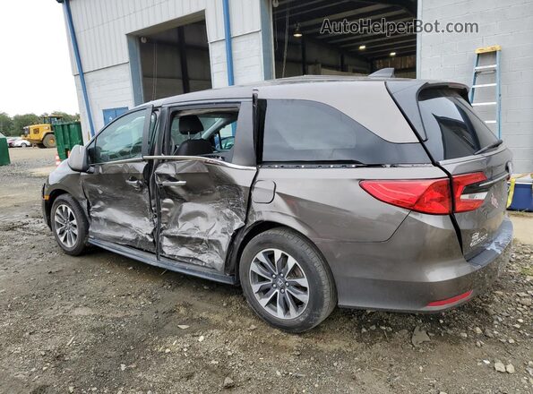 5FNRL6H75MB002661 2021 HONDA ODYSSEY Brown Հետևի ձախ
