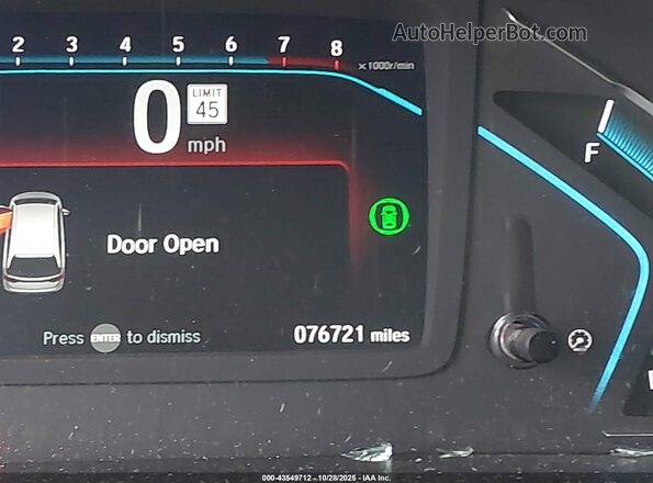 5FNRL6H76MB008873 2021 HONDA ODYSSEY White 