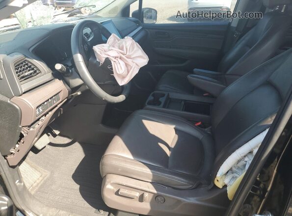 5FNRL6H77LB002952 2020 HONDA ODYSSEY Black წინა სალონის ხედი