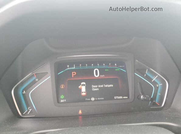 5FNRL6H77LB040049 2020 HONDA ODYSSEY Silver Вид щитка приладів