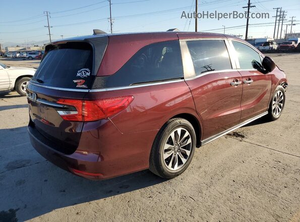 5FNRL6H77MB023883 2021 HONDA ODYSSEY Burgundy Հետևի աջ