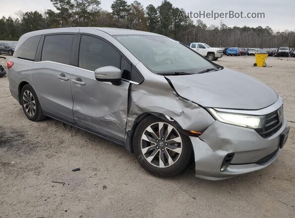 5FNRL6H78MB026744 2021 HONDA ODYSSEY Silver Передня права чверть