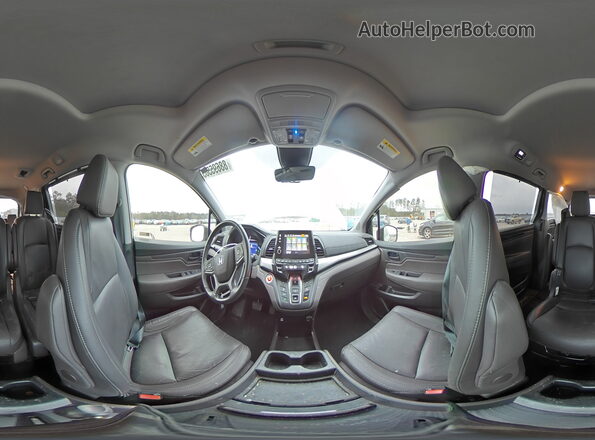 5FNRL6H78MB026744 2021 HONDA ODYSSEY Silver Панорамний вид салону 360°