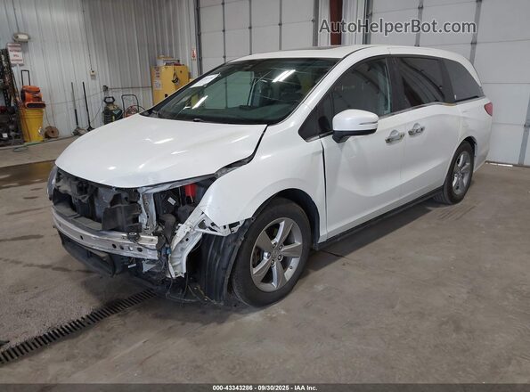 5FNRL6H7XLB047917 2020 HONDA ODYSSEY White Առջևի ձախ երեք քառորդ տեսարան