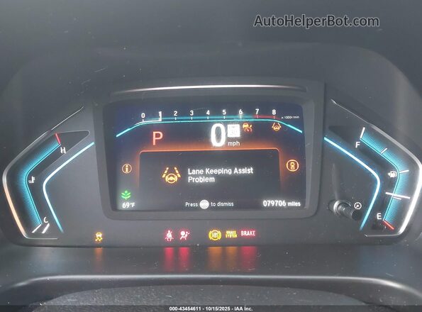 5FNRL6H7XNB008974 2022 HONDA ODYSSEY Gray Vista de los asientos traseros
