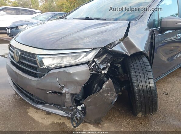 5FNRL6H7XNB008974 2022 HONDA ODYSSEY Gray Vista frontal