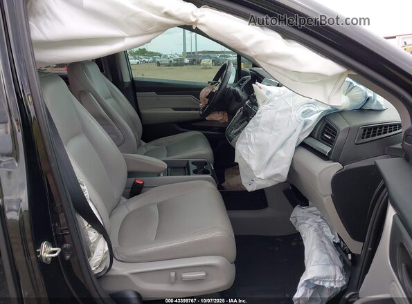 5FNRL6H80LB006804 2020 HONDA ODYSSEY Черный Вид салона спереди