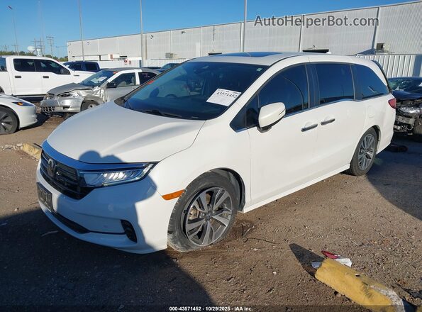 5FNRL6H80MB012183 2021 HONDA ODYSSEY White Vista tres cuartos delantera izquierda