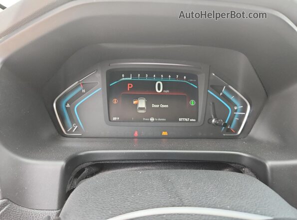 5FNRL6H83MB007639 2021 HONDA ODYSSEY White Instrument cluster view