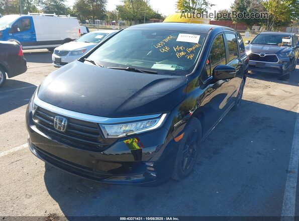 5FNRL6H83PB060524 2023 HONDA ODYSSEY Black Առջևի ձախ երեք քառորդ տեսարան