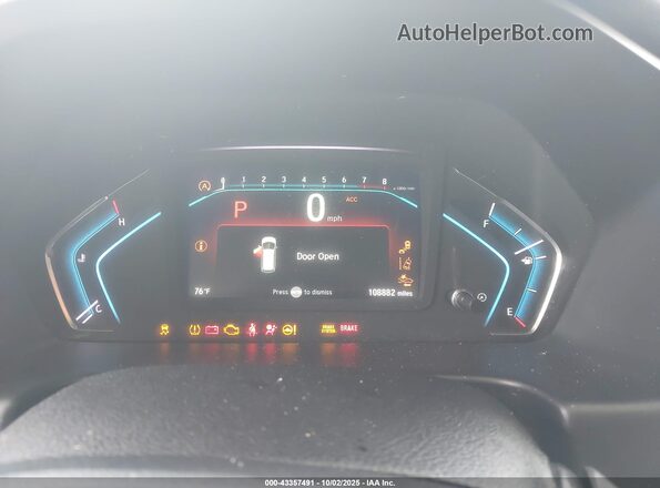 5FNRL6H84KB081875 2019 HONDA ODYSSEY Белый Вид задних сидений