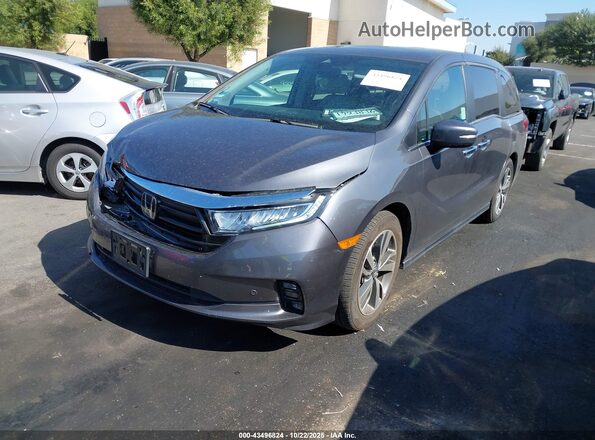 5FNRL6H84PB018606 2023 HONDA ODYSSEY Серый Передняя левая четверть