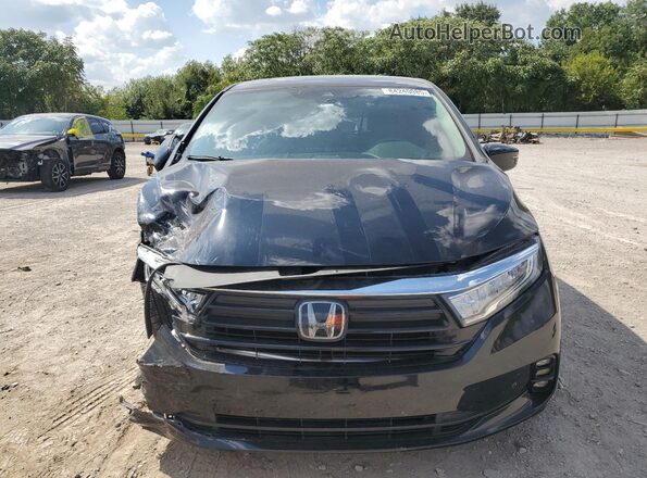 5FNRL6H86NB025117 2022 HONDA ODYSSEY Black წინა ხედი
