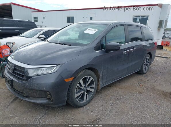 5FNRL6H88MB025960 2021 HONDA ODYSSEY Gray წინა მარცხენა ხედი სამი მეოთხედიდან