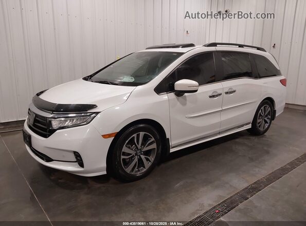 5FNRL6H88NB046826 2022 HONDA ODYSSEY White Vista tres cuartos delantera izquierda