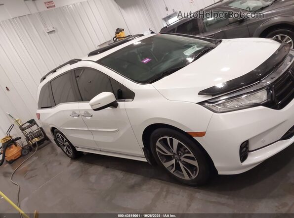 5FNRL6H88NB046826 2022 HONDA ODYSSEY White Vista interior trasera
