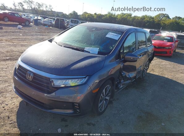 5FNRL6H8XPB074923 2023 HONDA ODYSSEY Gray Vista tres cuartos delantera izquierda