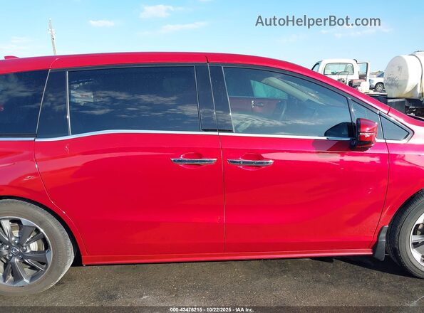 5FNRL6H90RB074067 2024 HONDA ODYSSEY Red უკანა სალონის ხედი