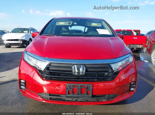 5FNRL6H90RB074067 2024 HONDA ODYSSEY Red ხელსაწყოთა პანელის ხედი