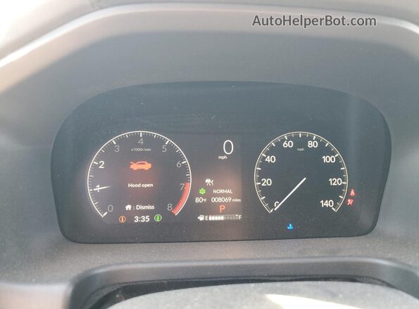 5FNRL6H93SB019974 2025 HONDA ODYSSEY White Vista del cuadro de instrumentos