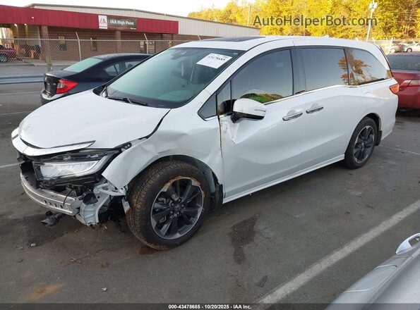 5FNRL6H94RB051519 2024 HONDA ODYSSEY White წინა მარცხენა ხედი სამი მეოთხედიდან