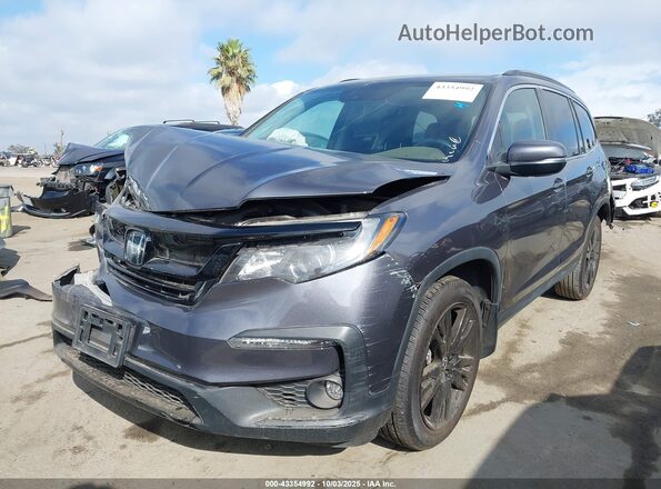 5FNYF5H26NB035381 2022 HONDA PILOT Gray Przód lewy