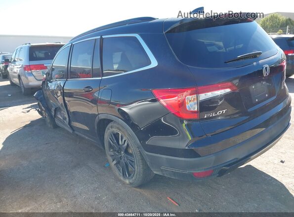 5FNYF5H28MB036062 2021 HONDA PILOT Black Tył lewy