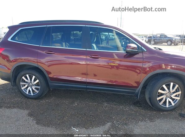5FNYF5H32MB004961 2021 HONDA PILOT Maroon Вид задньої частини салону