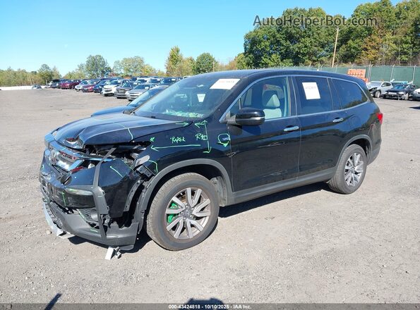 5FNYF5H39LB020539 2020 HONDA PILOT Черный Передняя левая четверть