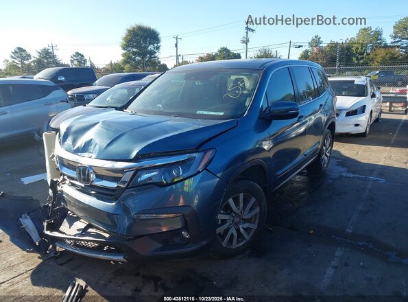 5FNYF5H51LB019550 2020 HONDA PILOT Blue Vista tres cuartos delantera izquierda