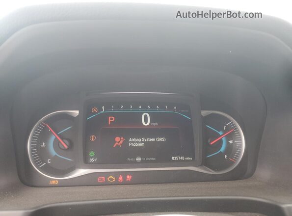 5FNYF6H02NB030473 2022 HONDA PILOT Gray Vista del cuadro de instrumentos