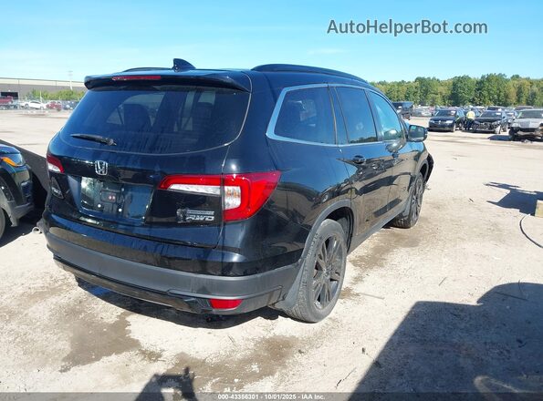 5FNYF6H28NB057646 2022 HONDA PILOT Черный Задняя правая четверть