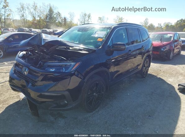 5FNYF6H28NB057646 2022 HONDA PILOT Черный Передняя левая четверть