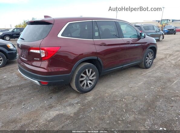 5FNYF6H35MB027317 2021 HONDA PILOT Бордовый Задняя правая четверть