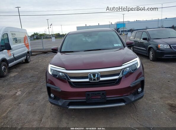 5FNYF6H35MB027317 2021 HONDA PILOT Бордовый Вид щитка приборов