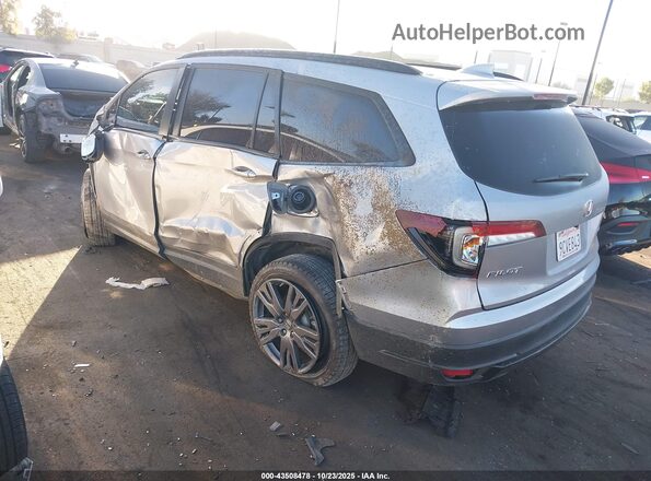 5FNYF6H37NB071689 2022 HONDA PILOT Silver Հետևի ձախ