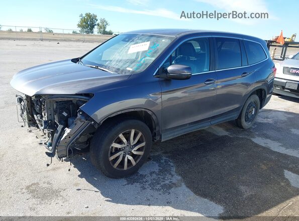 5FNYF6H52MB100421 2021 HONDA PILOT Gray Передня ліва чверть