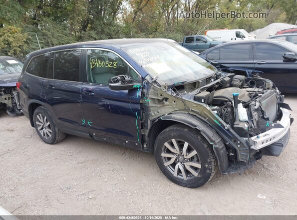 5FNYF6H58LB012004 2020 HONDA PILOT Синий Вид задней части салона