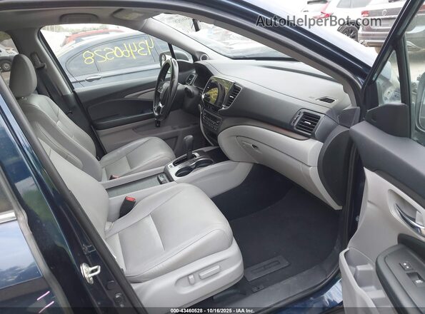 5FNYF6H58LB012004 2020 HONDA PILOT Синий Вид салона спереди