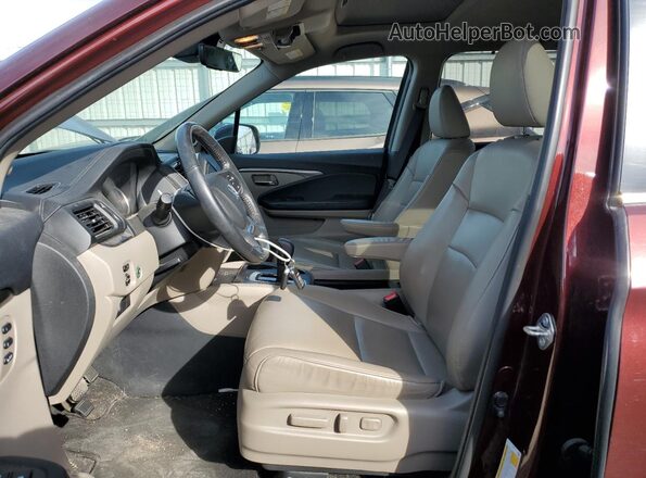 5FNYF6H59LB006258 2020 HONDA PILOT Burgundy Вид салону спереду