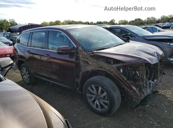 5FNYF6H59LB006258 2020 HONDA PILOT Burgundy Передня права чверть