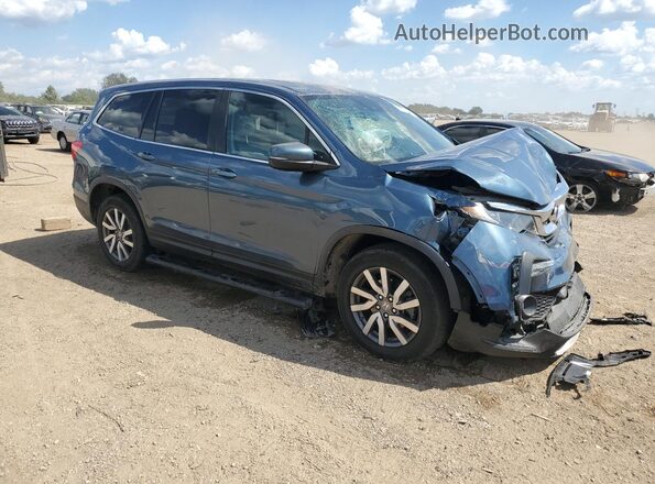 5FNYF6H5XLB061835 2020 HONDA PILOT Blue Front right