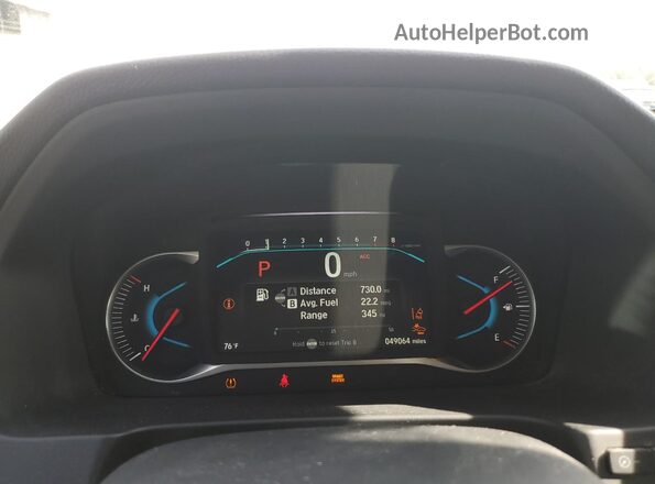 5FNYF6H63MB010672 2021 HONDA PILOT Белый Вид щитка приборов