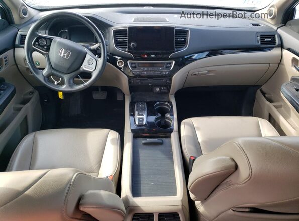 5FNYF6H63MB010672 2021 HONDA PILOT Белый Вид панели приборов