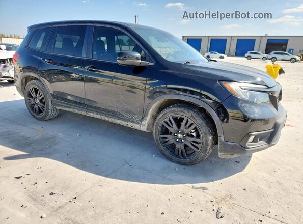 5FNYF7H21KB007902 2019 HONDA PASSPORT Black Передня права чверть