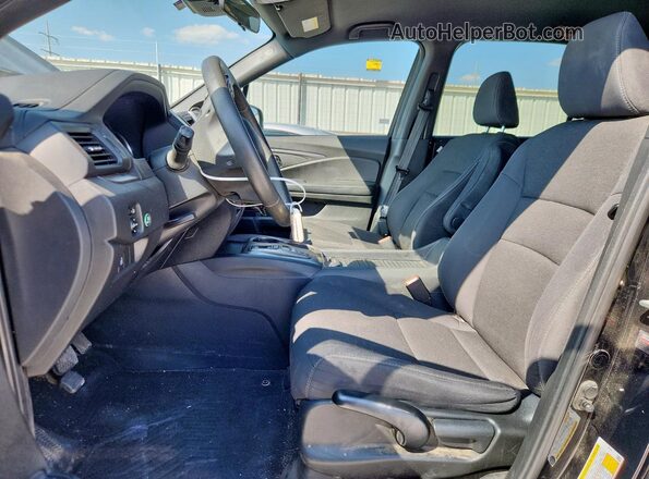 5FNYF7H21KB007902 2019 HONDA PASSPORT Black Вид салону спереду