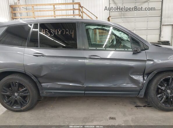 5FNYF7H26MB012029 2021 HONDA PASSPORT Серый Вид задней части салона