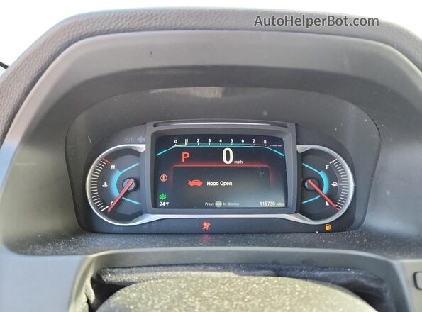 5FNYF7H51KB010065 2019 HONDA PASSPORT Gray Instrument cluster view