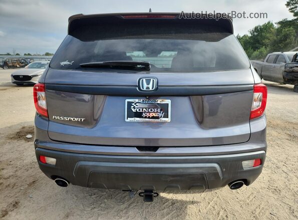 5FNYF7H51KB010065 2019 HONDA PASSPORT Gray Rear view