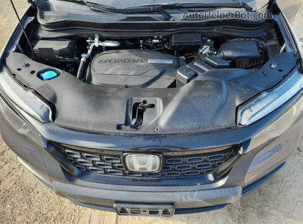 5FNYF7H51KB010065 2019 HONDA PASSPORT Gray Engine compartment view